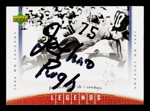 Jethro Pugh Autograph Football Legends Card