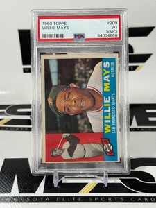 Willie Mays 1960 Topps #260 PSA 3(MC) Graded Slab Vintage Baseball Card