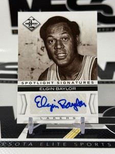 Elgin Baylor Auto49 2012-13 Lemited Spotlight Signatures #42 Numbered 1249 Basketball Card