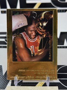 Michael Jordan Gold 22kt 2999 Upper Deck Basketball Card