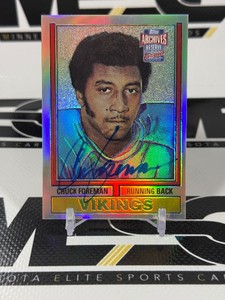 Chuck Foreman Autograph 2001 Topps Archives Reserve Certified Autograph #113 Minnesota Vikings Football Card