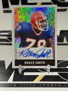 Bruce Smith Autograph 3 2024 Leaf Metal 1958 #48A-BS2 Numbered 13 Football Card