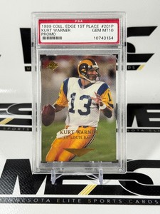 Kurt Warner PSA 10 Gem Mint Graded Slab 1999 Collectors Edge 1st Place Promo #201P Football Card