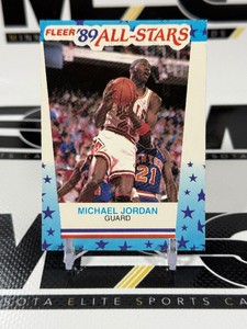 Michael Jordan 1989 Fleer All-Stars Sticker #3 Basketball Card