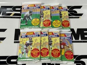 6 Packs 1991 Score Football Cards