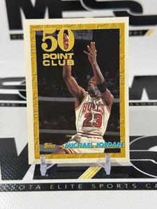 Michael Jordan 1993 Topps 50-Point Club #64 Basketball Card