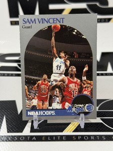 Michael Jordan Wearing #45 on 1990 NBA Hoops Sam Vincent #223 Basketball Card