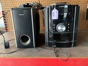 Sharp radio, Samsung speaker