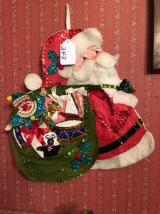 Vintage Christmas card holder
