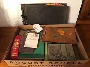 Vintage autograph books, vintage Valentines and Christmas cards