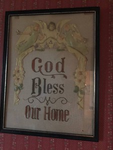 Vintage picture, Last Supper and other religious picture, wall dcor piece