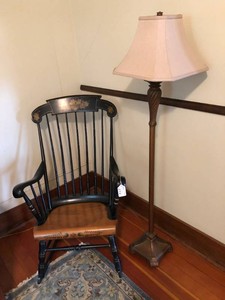 Rocker and floor lamp