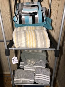 Towels, bags, hangers, blankets