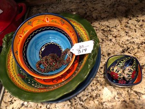 Italy dishes, bowls, door knobs