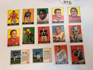 Football cards, 14 pcs