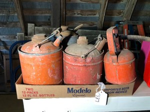 Metal gas cans