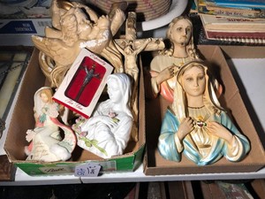 Religious items 2 boxes of