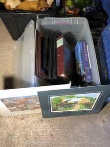 Photo albums, pictures, picture frames, book about Italy