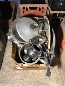 Box of metalware