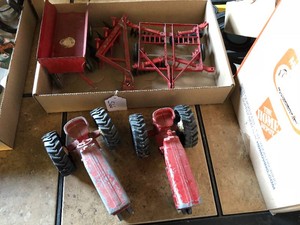 International toy tractor and other toys