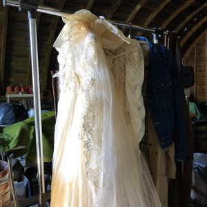 Vintage wedding dresses, Outback clothing, shoes and rack