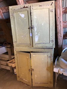 Two piece cabinet, includes all contents