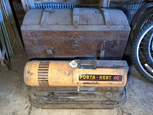Round top trunk and  Port-a-heater