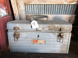 Craftsman tool box, with some hand tools