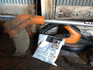 Worx weed whip, blower