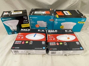 PLT - EcoSmart LED Bulbs & HALO 6in Downlights Mixed Lot