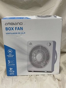 PLT - Ambiano 3-Speed Portable Box Fan - 12.8 in