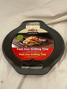 L 2 - Mr. Bar-B-Q Sizzle & Spice Cast Iron Grilling Tray