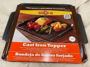 L 2 - Mr. Bar-B-Q Pre-Seasoned Cast Iron Grilling Topper