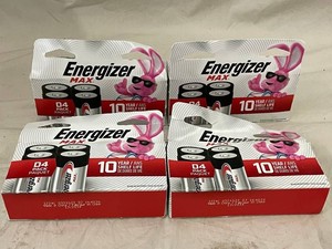 Energizer MAX Alkaline D Batteries 4-Pack (Lot of 4)