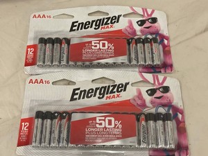 L 4 - Energizer MAX AAA Alkaline Batteries 16-Pack (Lot of 2)
