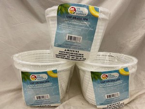 H 2 - U.S. Pool Supply SB-658-2PK Pool Skimmer Baskets (Lot of 3)