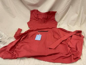 K 3 - Womens Rust Short Jumpsuit and Apron One Piece Size S