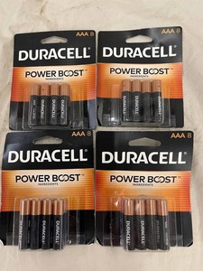 K 3 - Duracell Power Boost AAA Alkaline Batteries 8-Pack (Lot of 4)