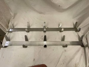 Stainless Steel Coat Racks 34in (Lot of 2)