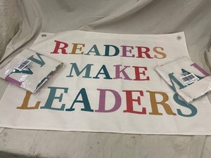 MA 3 - NEW Boho Reading Corner Canvas Banners X004UITLZT (Lot of 3)