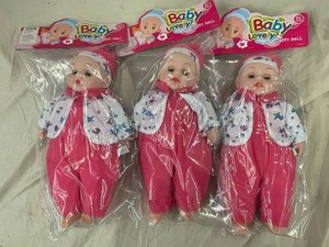 YEM - Baby Lovely Happy Dolls Pink Outfits (Lot of 3)