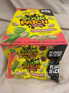 SOUR PATCH Kids Watermelon Candy - Case of 18 Bags