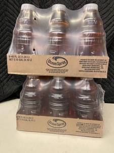 Ocean Spray 46 Fl Oz Beverage Bottles (Lot of 12)