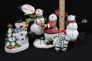Snowman Christmas Figurine Collection (Lot of 4)