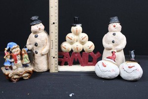 Christmas Snowman Decorations Mixed Lot