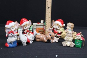 Christmas Figurines & Ornaments Mixed Lot