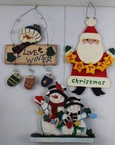 Christmas Holiday Hanging Decor Mixed Lot (Lot of 3)