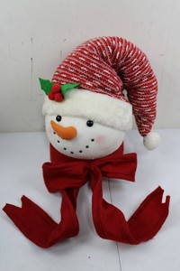 Plush Snowman Christmas Tree Topper