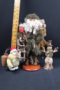 Holiday Santa, Woodland Character & Snowman Tree Mixed Lot