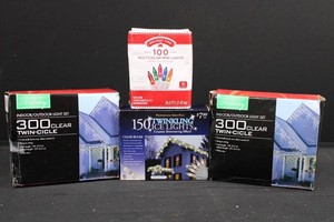 Holiday Solutions & Holiday Time Christmas Light Mixed Lot of 4